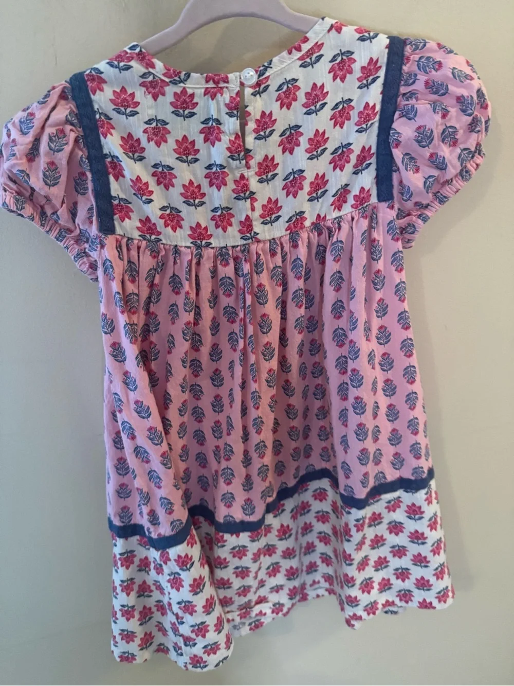 Old Navy Puff-Sleeve Matching Floral Swing Dress for Toddler Girls 4T